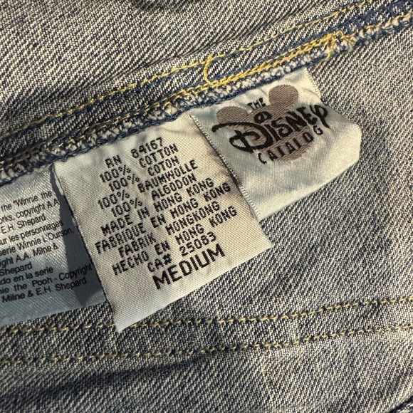 Vintage Disney Winnie the Pooh & Tigger Denim Overall Skirt Size M I Fall Accent - Picture 8 of 9